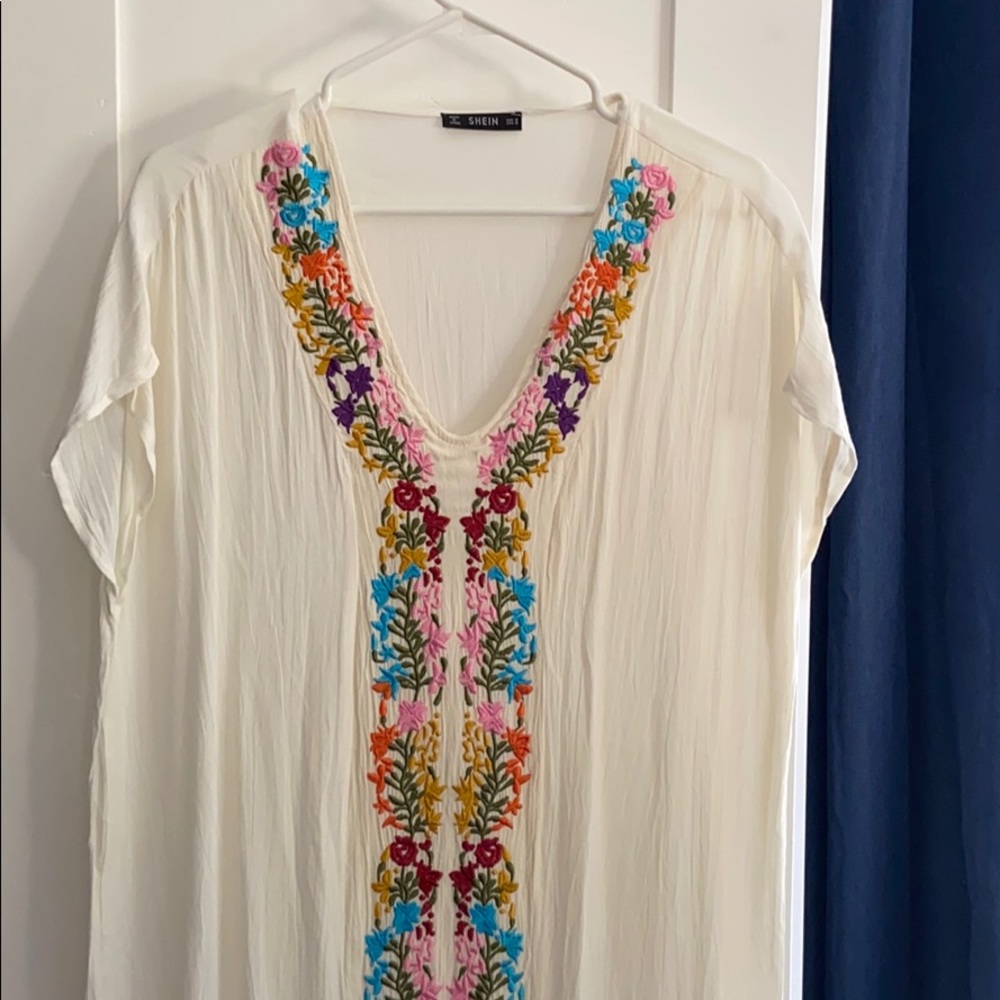 Shein embroidered kaftan 2018